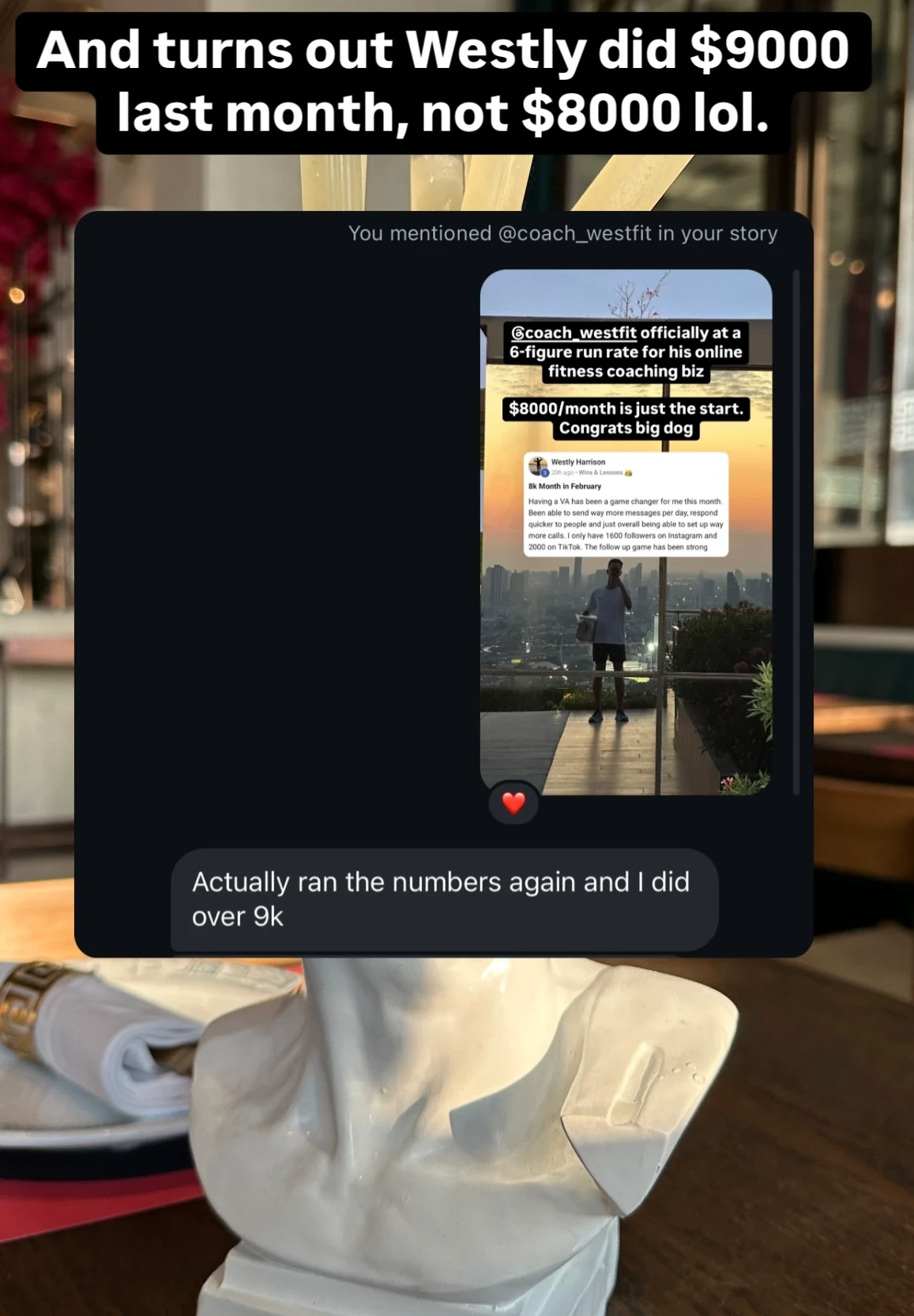 Client result screenshot